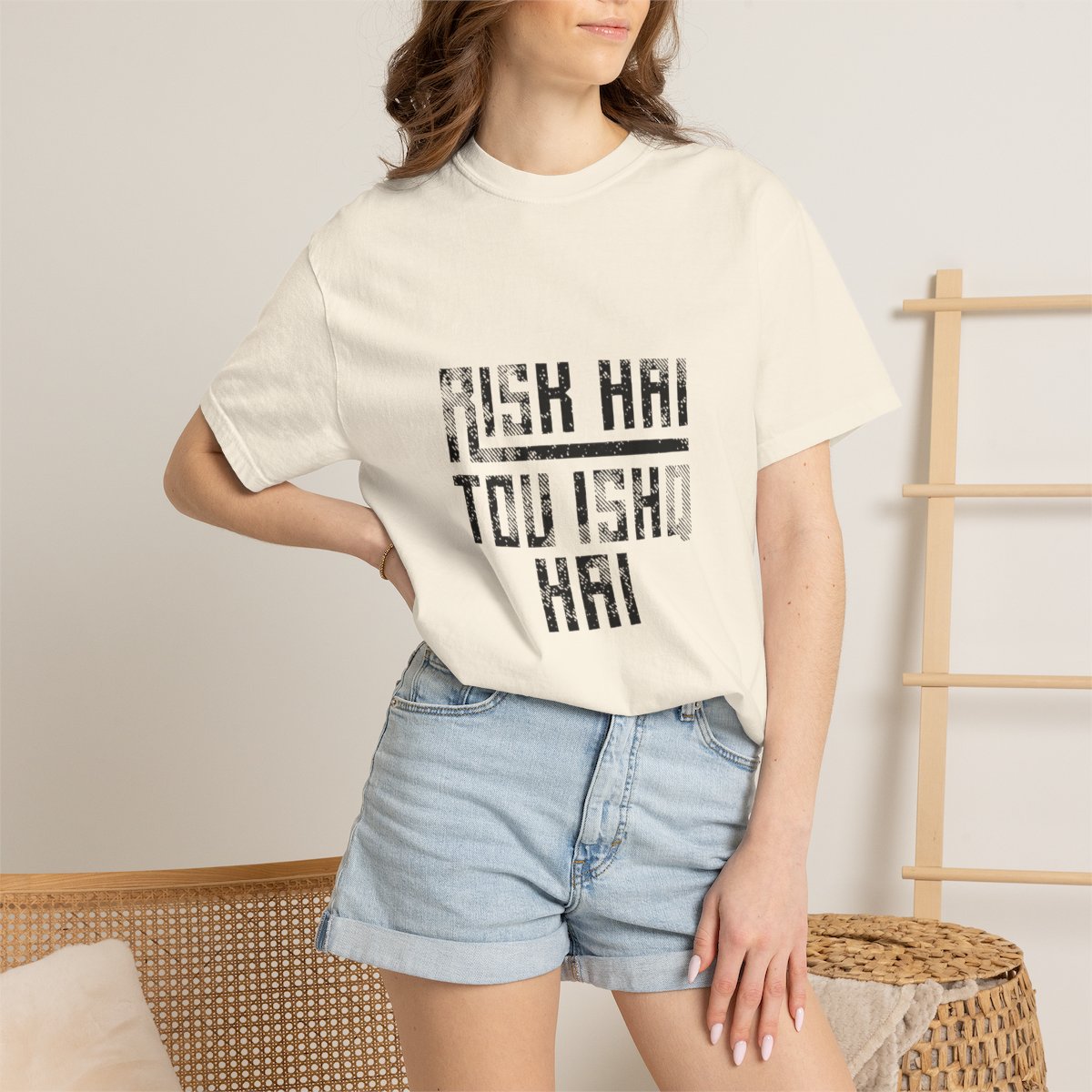 Risk Hai Toh Ishq Hai | Urdu Graphic Unisex T-Shirt