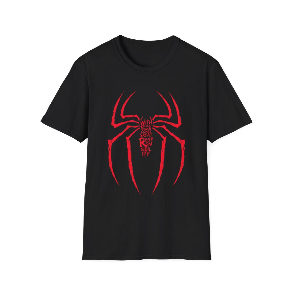 Great Power | Responsibility Spider Graphic T-Shirt