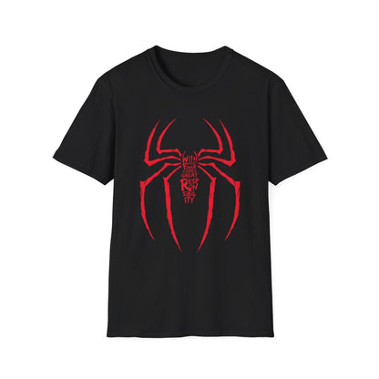 Great Power | Responsibility Spider Graphic T-Shirt