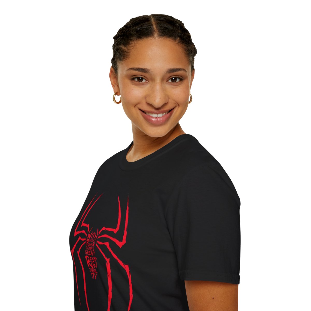 Great Power | Responsibility Spider Graphic T-Shirt