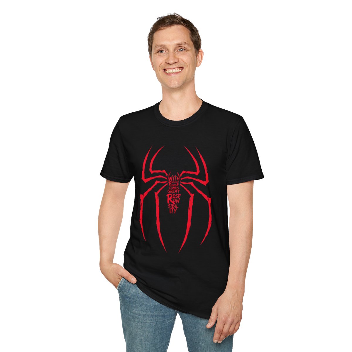 Great Power | Responsibility Spider Graphic T-Shirt